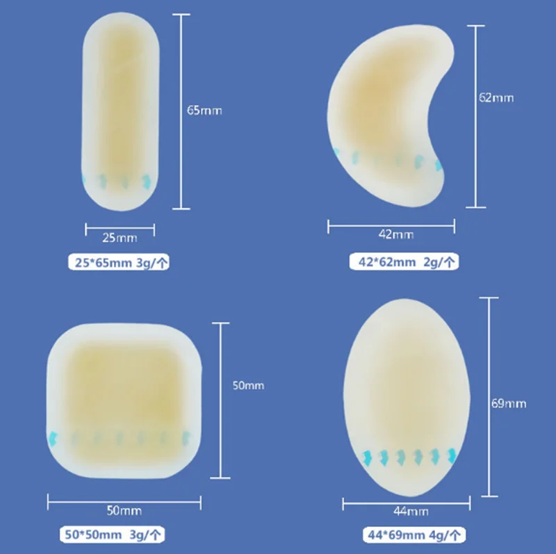 Hydrocolloid Heel Stickers Foot Patch Heel Dressing Blister Plasters Bandage