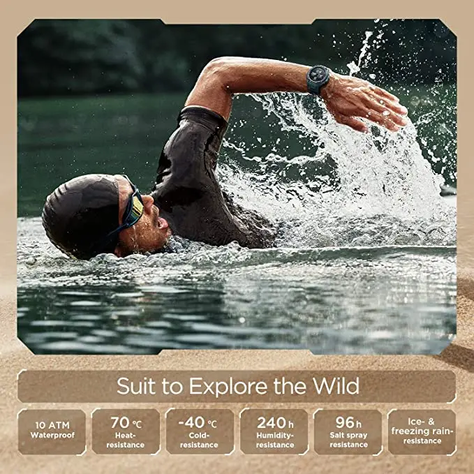 
New Original Amazfit Trex Pro Outdoor Smartwatch 100+ Sports 10 ATM 18-day Battery Life Swimming Smart Watch For iOS Phone 