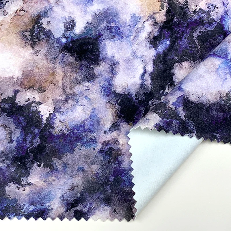 leggings spandex custom ink printing polyamide elastane double knit 4 way stretch fabric design print