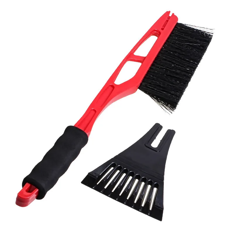  Dropshipping 2 in 1 Ice Scraper with Brush For Car Windshield Snow Remove Frost Broom