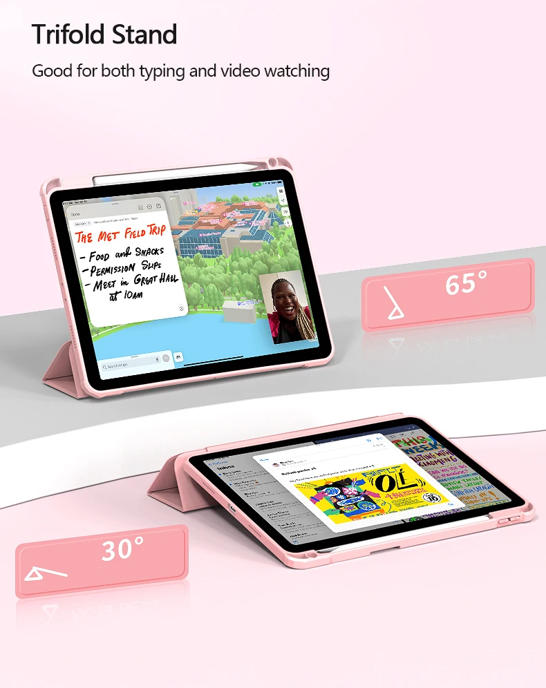 Aurora 1 Acrylic Hard PC Soft TPU edge case for iPad 10.9 10th gen 2022 case