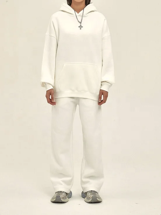 OEM Two Pieces Hoodie sweatpants Set Women Oversize Sporty Hoodie Set Women Clothing Anti Shrink