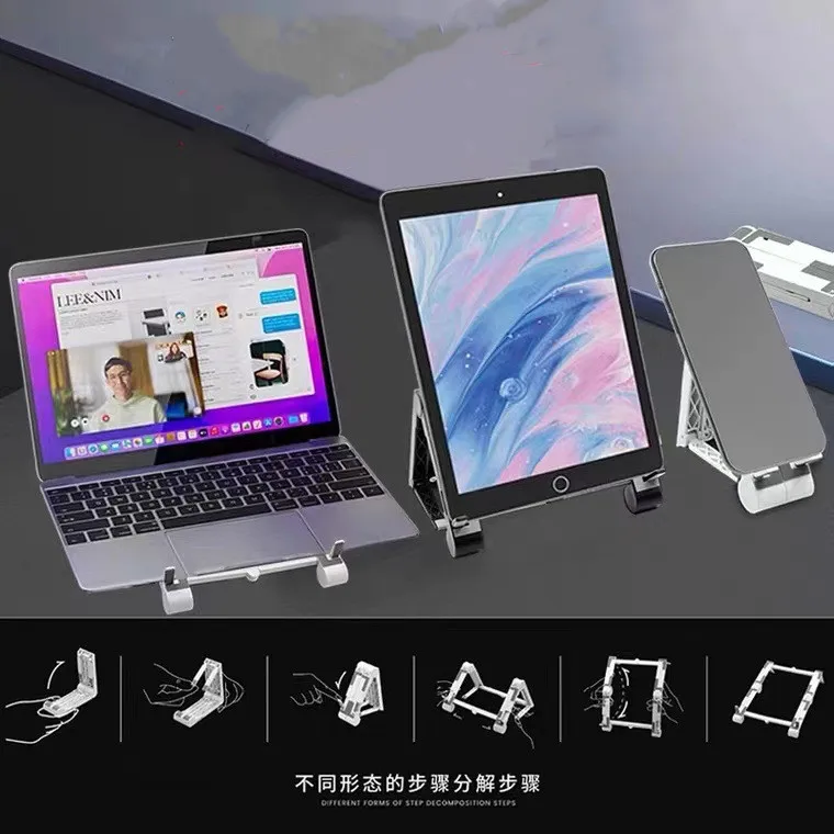 Портативный Регулируемый складной держатель 3 в 1 для ноутбука планшета сотового телефона