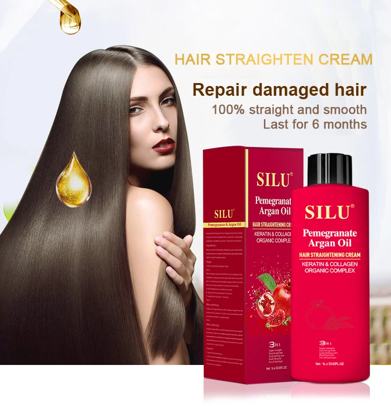 Alisamento sem formol minkin 1 year straight hair cream glatt italian keratin hair straight cream
