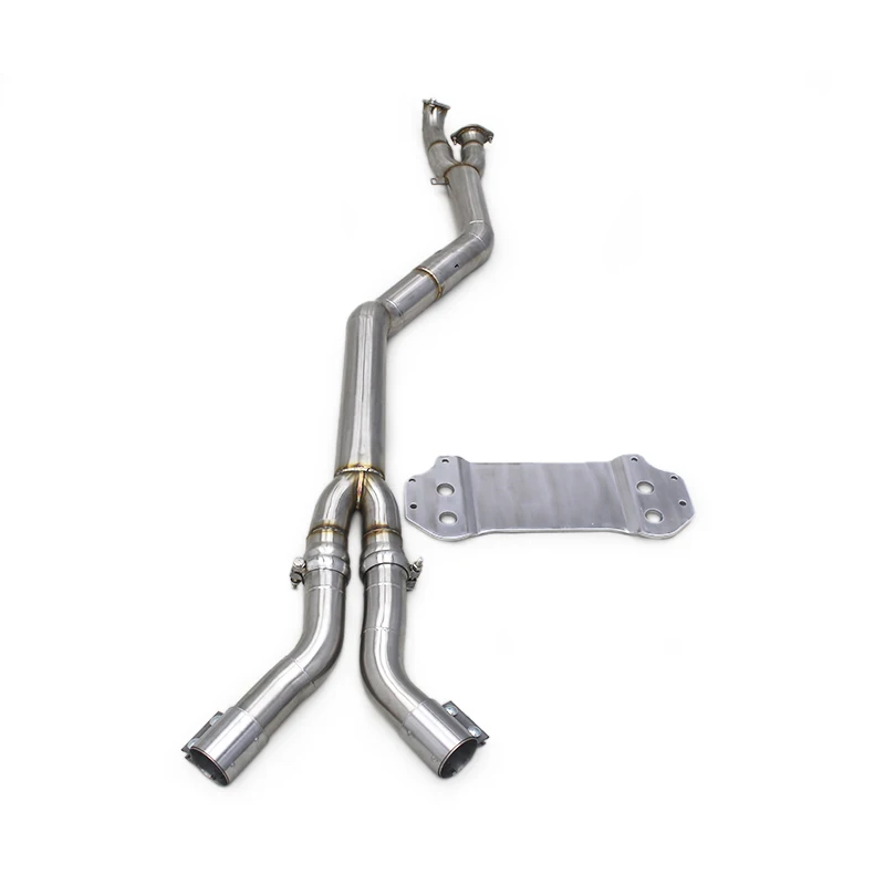 Deleville Escape Pipe Exhaust For BMW M2 G87 3.0T 2023 Engine 304 Stainless Steel Single Equal Length Mid Pipe