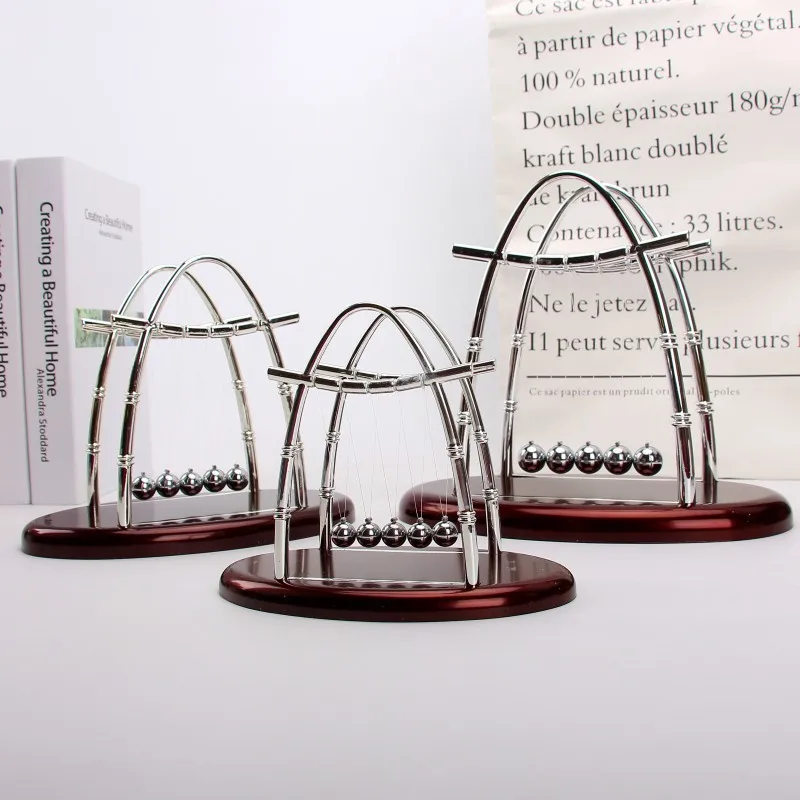 High Quality Physics Science Pendulum Toy Newton Cradle Balance Steel Balls