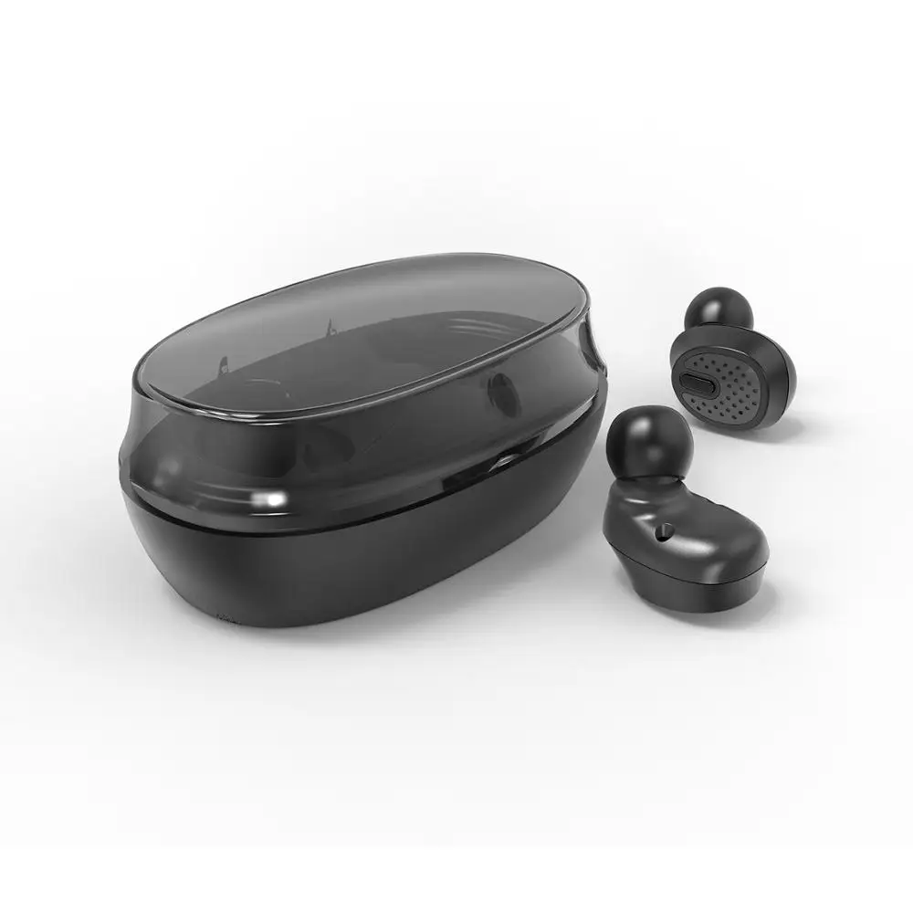 Мини невидимый стерео наушники Bluetooth для мобильного Iphone Спорт СПЦ True беспроводной с зарядным чехлом