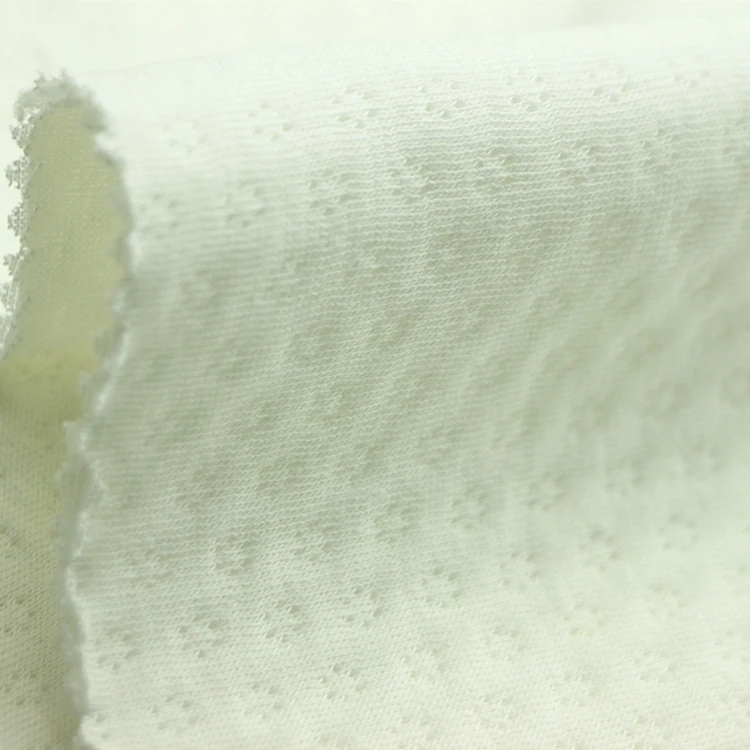 Jacquard 3D Snowflake Fabric Knit Weft Atmosphere CVC Air Layer Six Spot Jacquard Scuba Quilt Fabric for Baby Clothes Face Mask