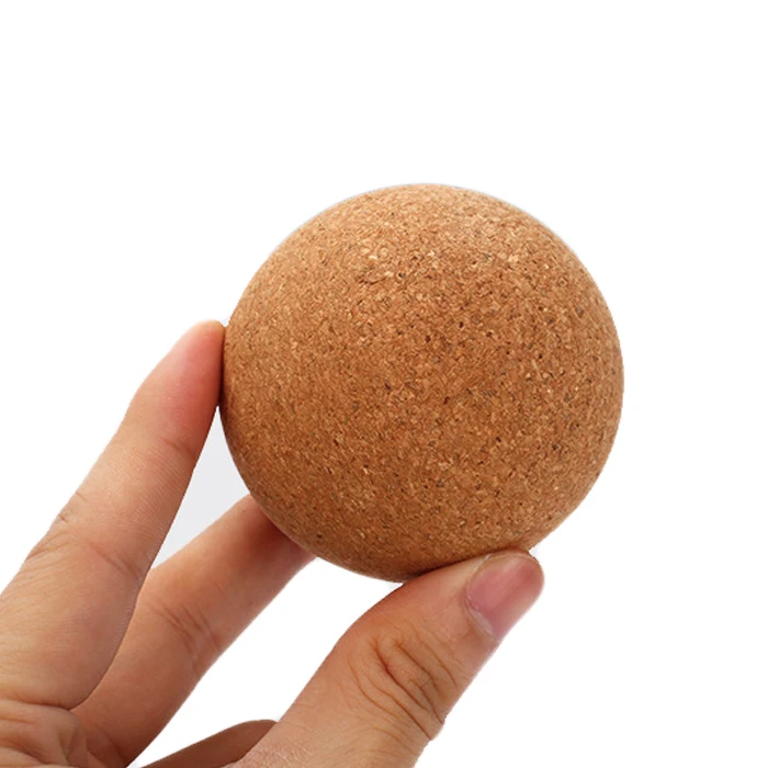 Wholesale 6.5cm 8cm 10cm Natural Cork Massage Ball for Neck Foot Self Massage
