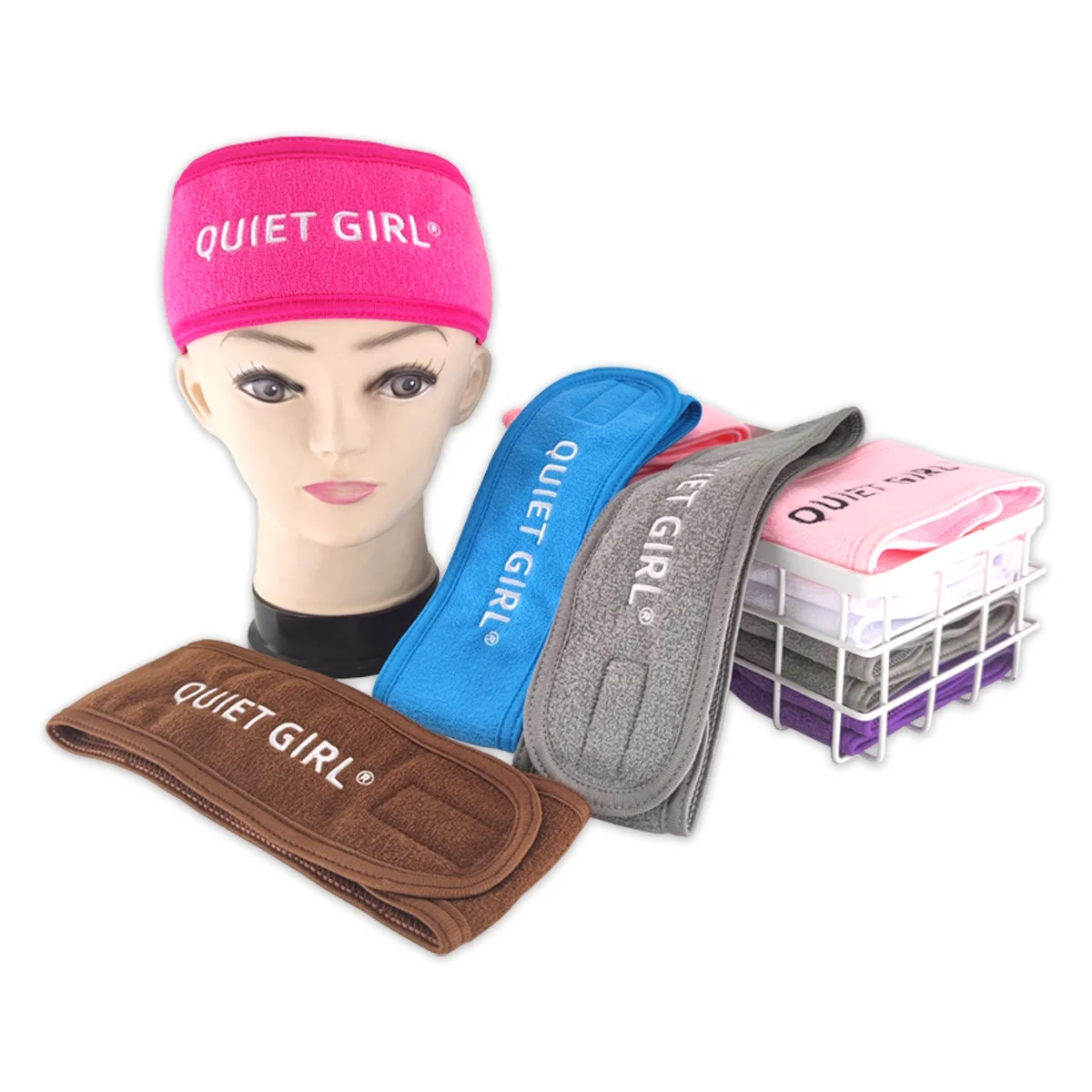 2023 модные эластичные и мягкие бархатные полотенца махровые повязки для волос уход за кожей аксессуары на заказ Макияж лица спа повязка голову