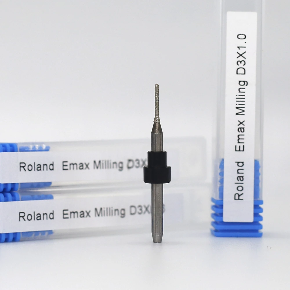 Zirconia Dental Milling Burs For Dental Lithium Disilicate Milling Materials Roland Emax Cutter