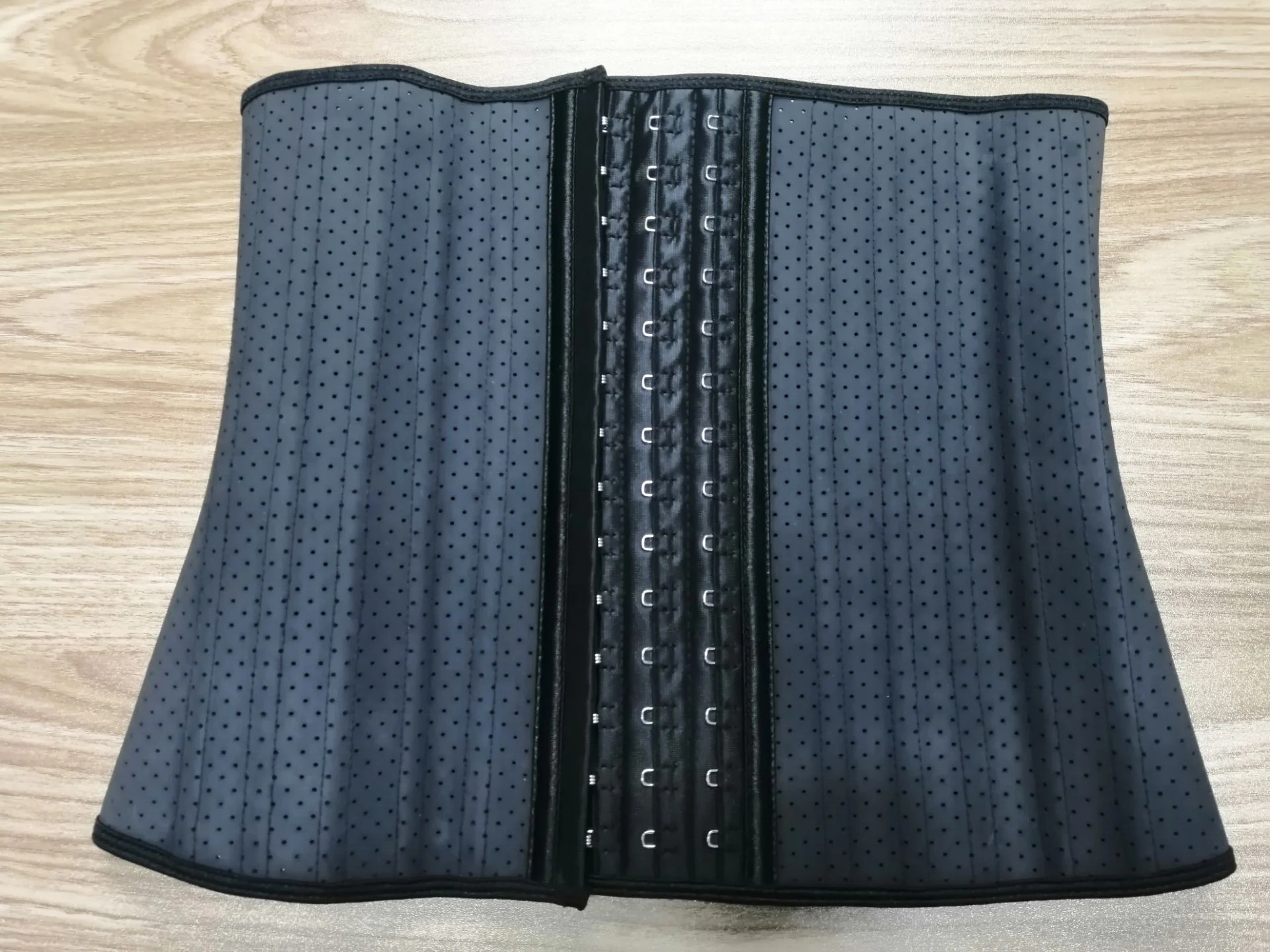 Hot Sale Women Compression Slimming Bodyshaper With Breathable Air Hole Corset Latex Waist Trimmer Belt For Gym