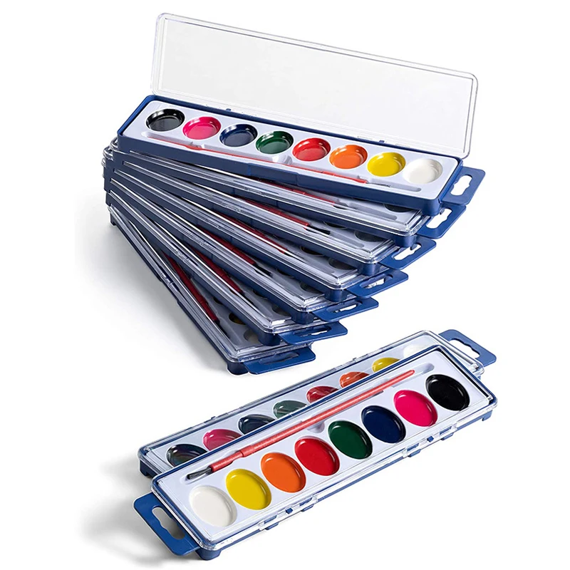 Tenwin T5210 Best Superior 18 Colors Solid Watercolor For Artist Students Draw watercolour watercolor paint set tube painting