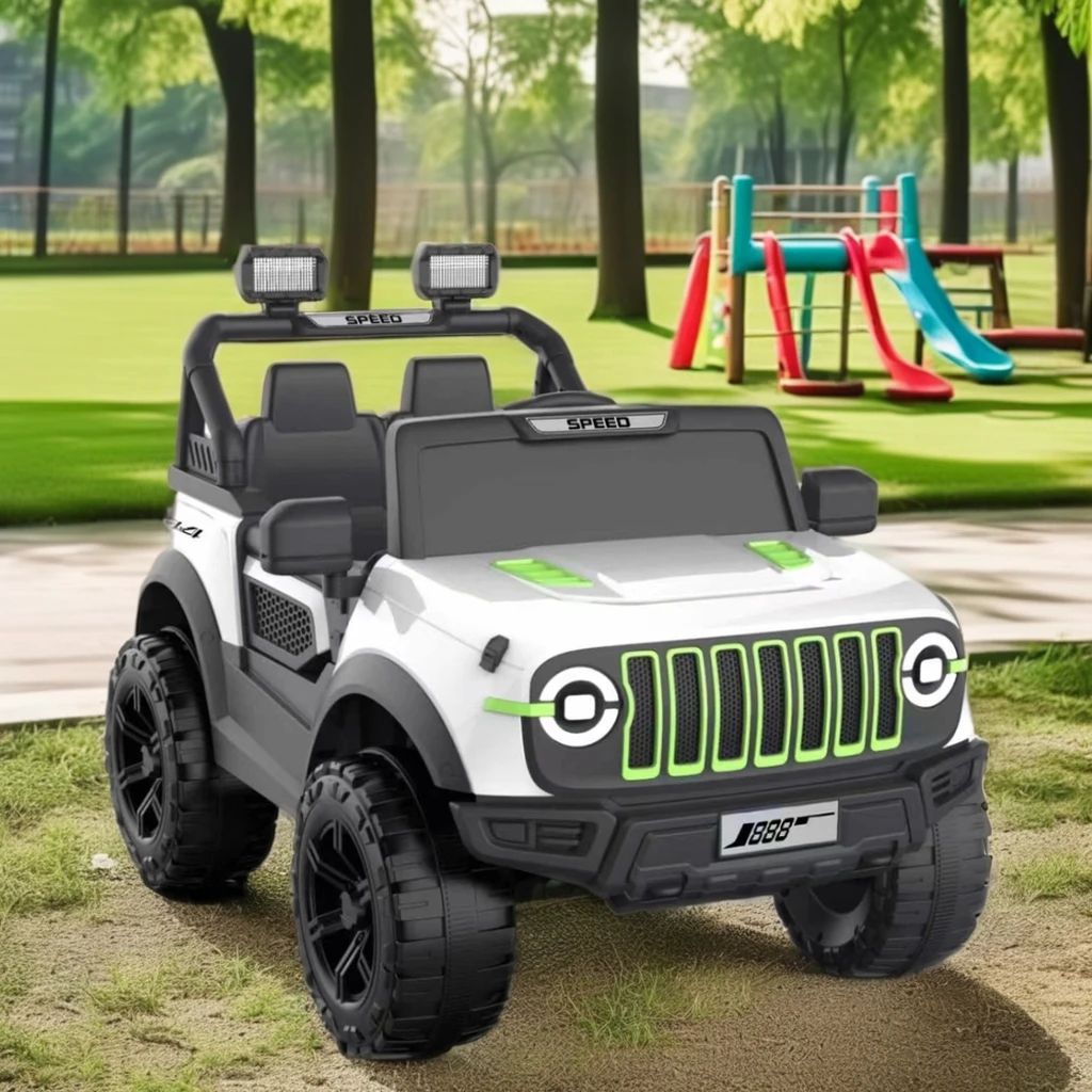 Unisex 2-Seater Kids Ride-On Electric 4X4 Off-Road Powerwheel Car Parent Remote Control Battery Powered Truck 2-8 year olds year