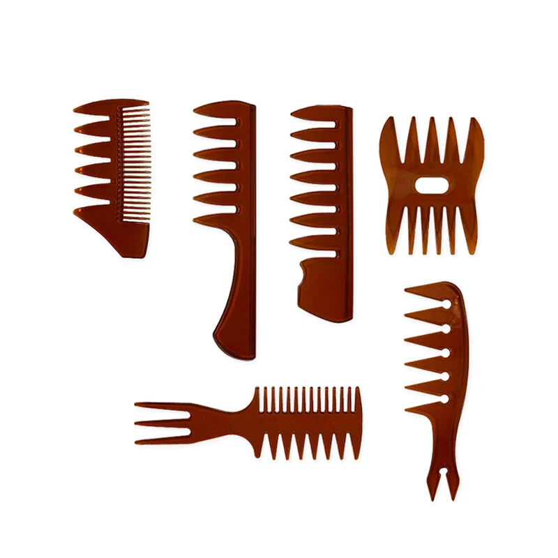 Barber Vintage Oil Head Comb New Oil Head Style Partner Comb Hair salon styling comb set