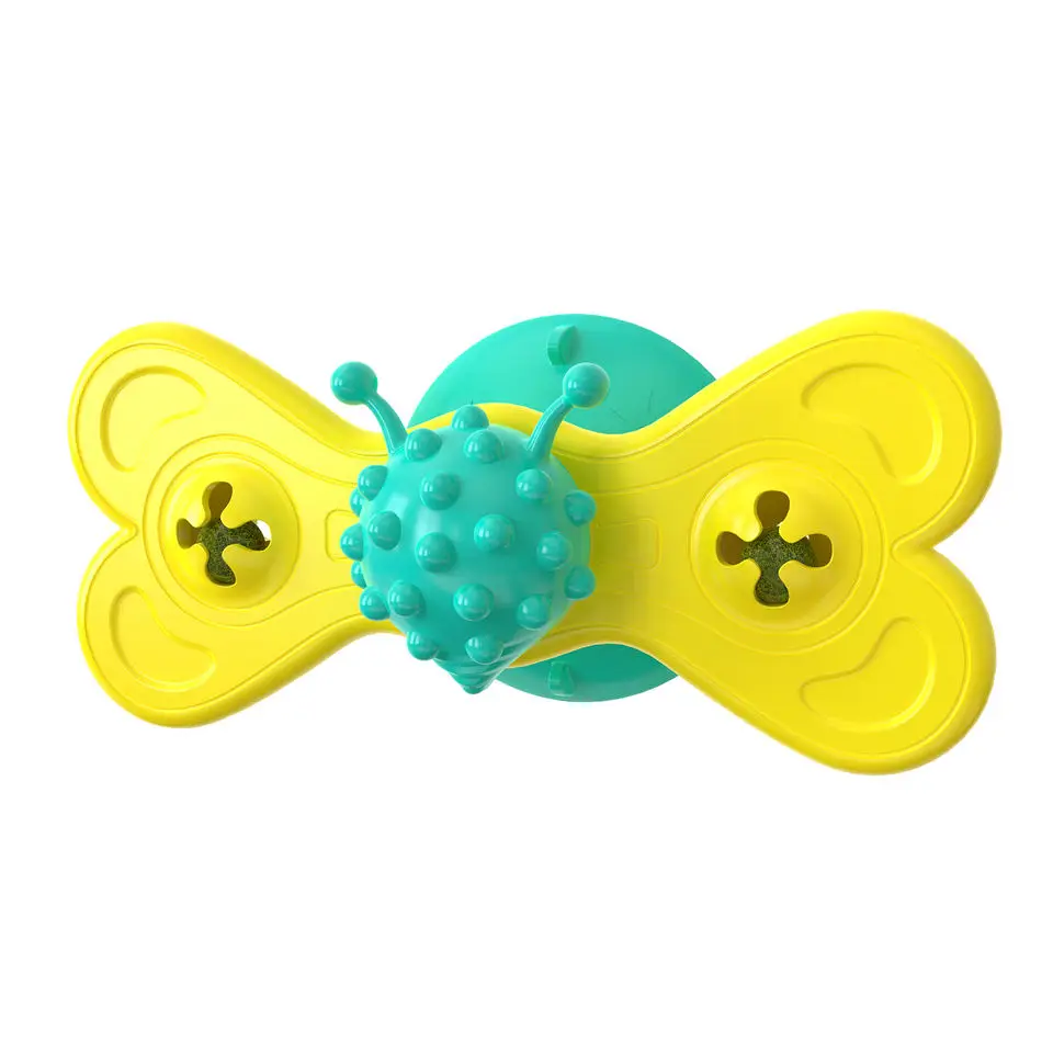 best selling Electric Rotating Funny Cat Toy Butterfly Pet Interactive Automatic Teasing Kitten Scratching Training