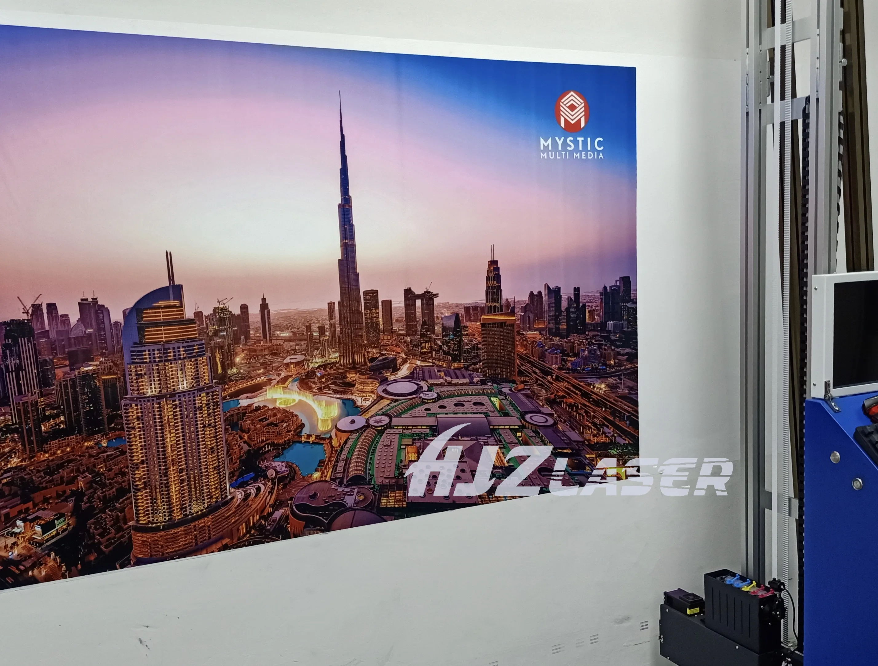 3D Wallpen вертикальный прямой УФ струйный настенный принтер с двойной головкой Cmyk + W Color