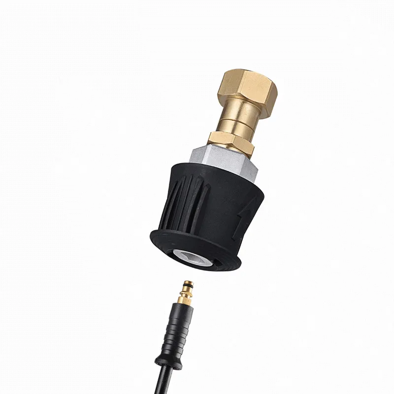 High Pressure Car Wash Water Gun Cleaning Hose Karchere K Series Pipe Adapter 360 degree Rotating Anti Winding Quick Connector