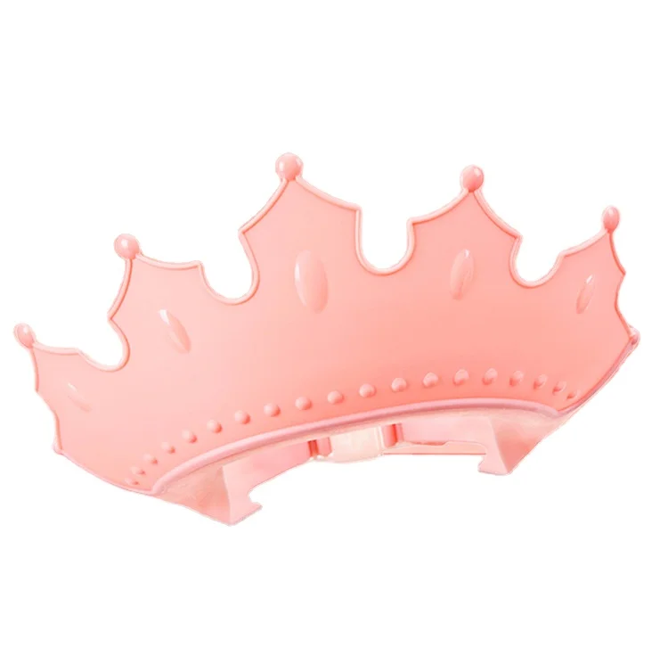 Wholesale Cartoon Crown Design Waterproof Baby Bath Cap Baby Shower Cap For Eye And Ear Protection
