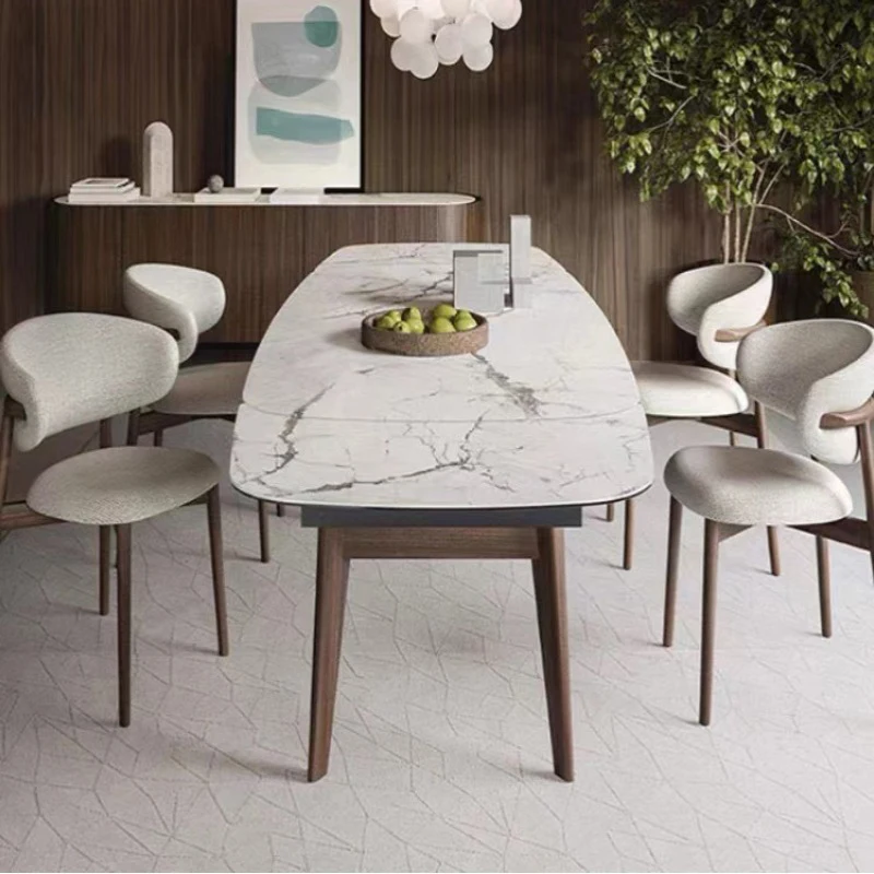 Nordic Modern Wooden Home Dining Chair Wood Solid Wood Farmhouse Dining Restaurant Chairs with Linen Fabric