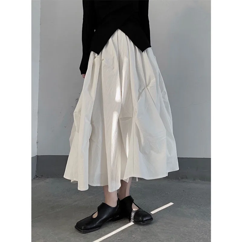 New 2023 classic Women Vintage Skirts  Elegant Fashion spring summer  Elastic Waist tulle Skirts wholesale