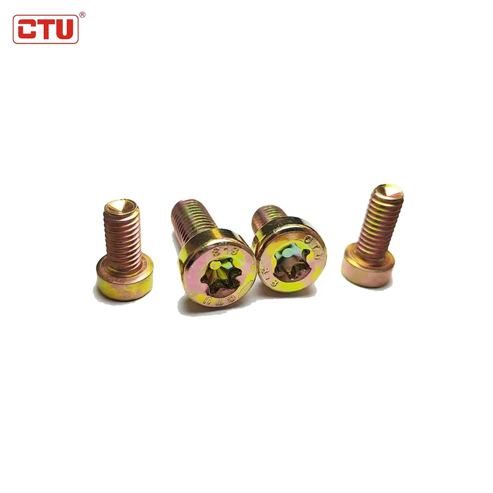 alloy steel high grade torx cap screw low head 8.8 GB6191 yellow galvanized