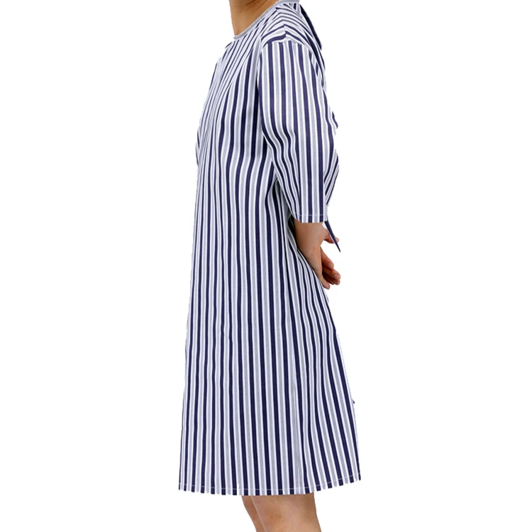 Reusable Standard hospital pajama  Polka Dot Printing  hospital gown Patient Gowns uniform Sick clothes