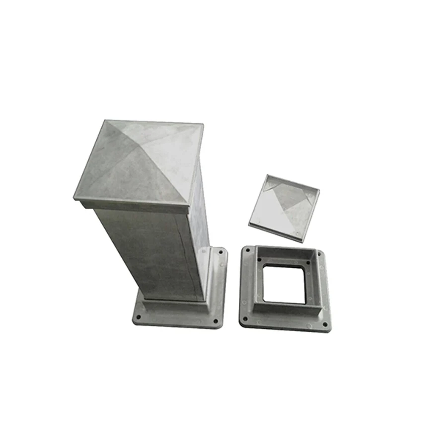 Celia 2 inch Custom made aluminum fence and railing post base support for Construction Guardrail post