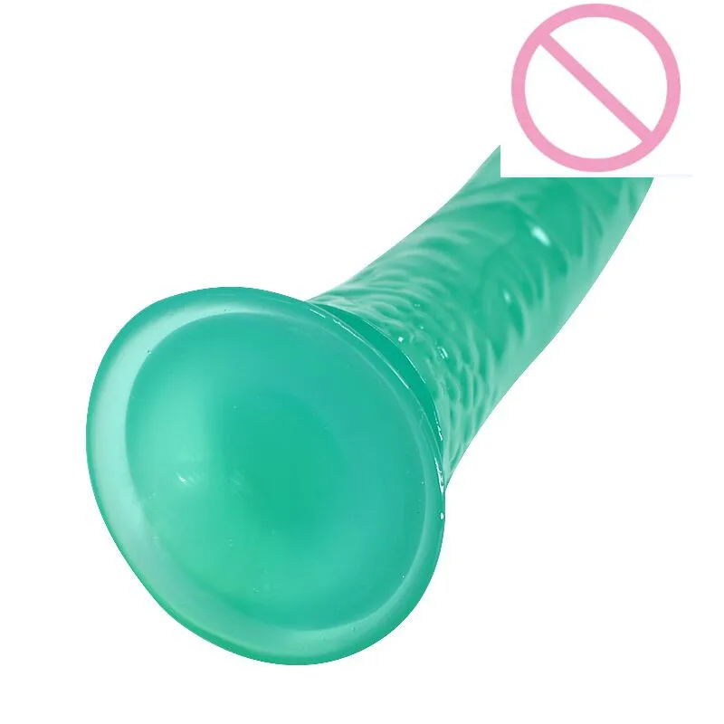 Anal Big Flexible Consolador Dildo Soft Jelly Crystal dildo Fantasy Penis for Women Adult Sex Toys for Female Pink/Purple