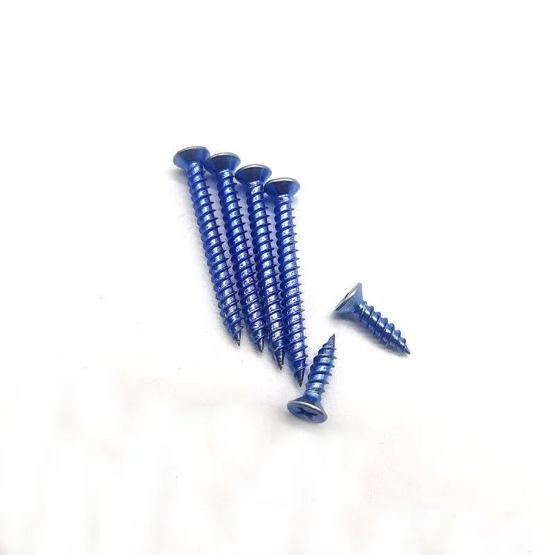 M3.5 Flat Oval Steel Screws Self-Tapping Hard Black Cross Gray Phosphorus Drywall Wood Screws GB Standard Zinc Inch/Metric