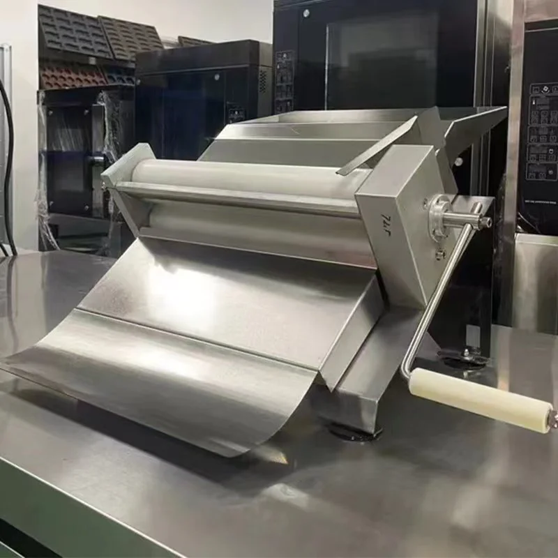 Commercial Dough Roller Machine Tabletop Pastry Presser Pressing Machine Hand Crank Dough Roller Rolling Machine