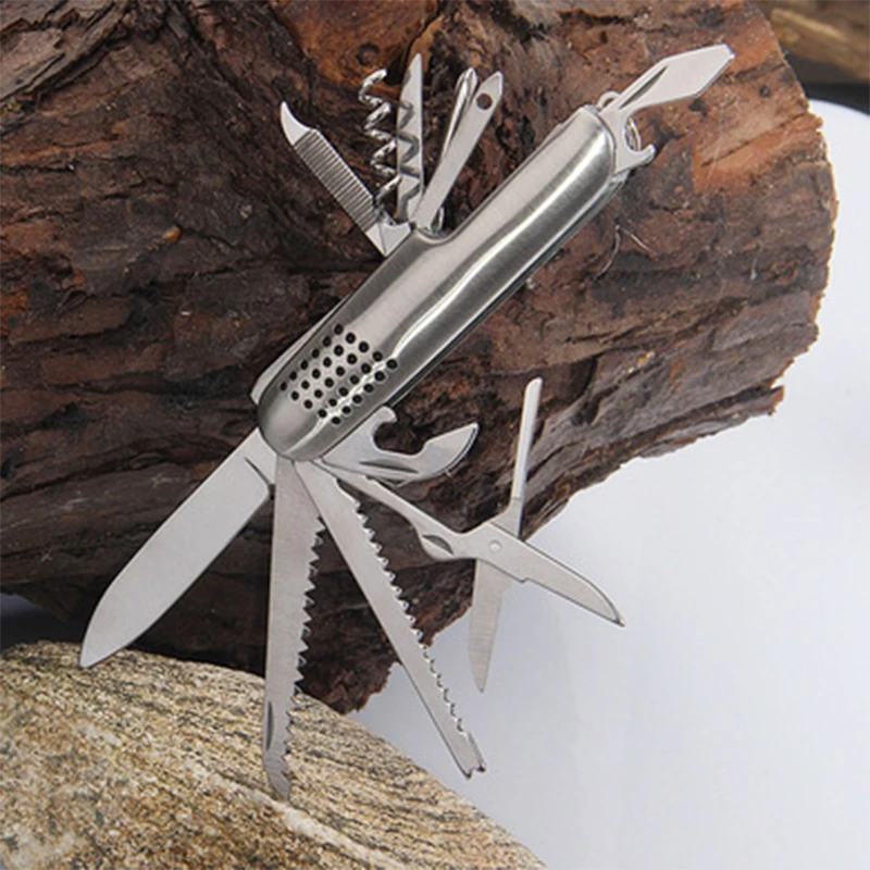 2021 Заводская поставка многофункциональный швейцарский карманный армейский нож инструмент для выживания на природе кемпинга