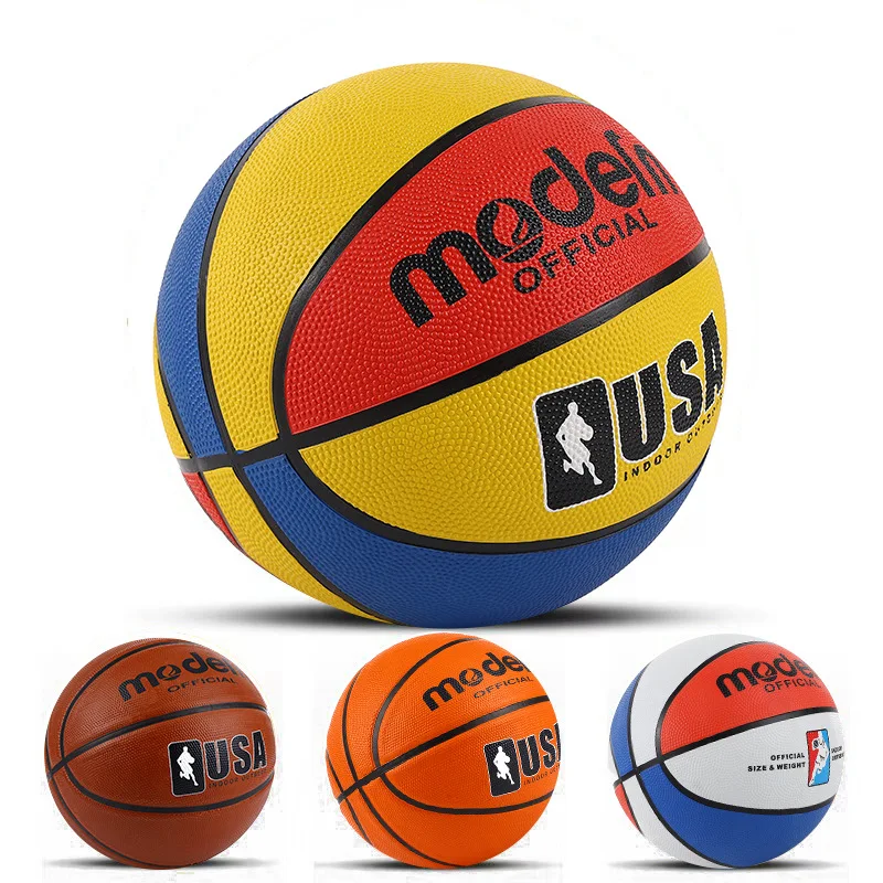 Hot Selling Basketball Size 7 Training Basketball match training ball Custom Logo Rubber Black Basketball ball