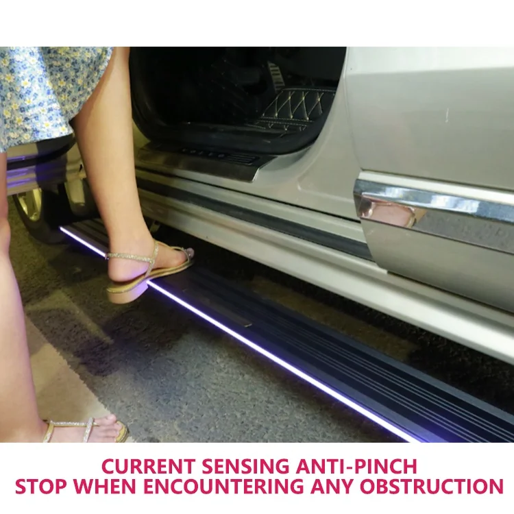 Electric LED Light Colorful App Quiet Foot Pedal Side Step for Porsche Cayenne Electric Running Boards Vehicle Car Protection
