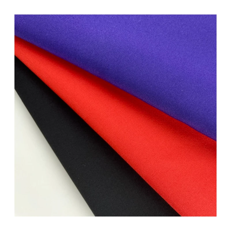 Lots in stock 4 way stretch Polyester Spandex fabric available woven Plain 75-135GSM 50D 75D 100D for Swimwear