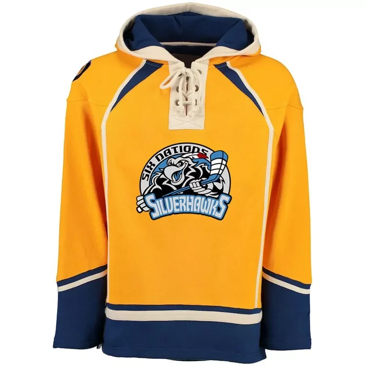 2022  Oversized  custom hoodies men hockey jersey  hoodies with laces training clothes
