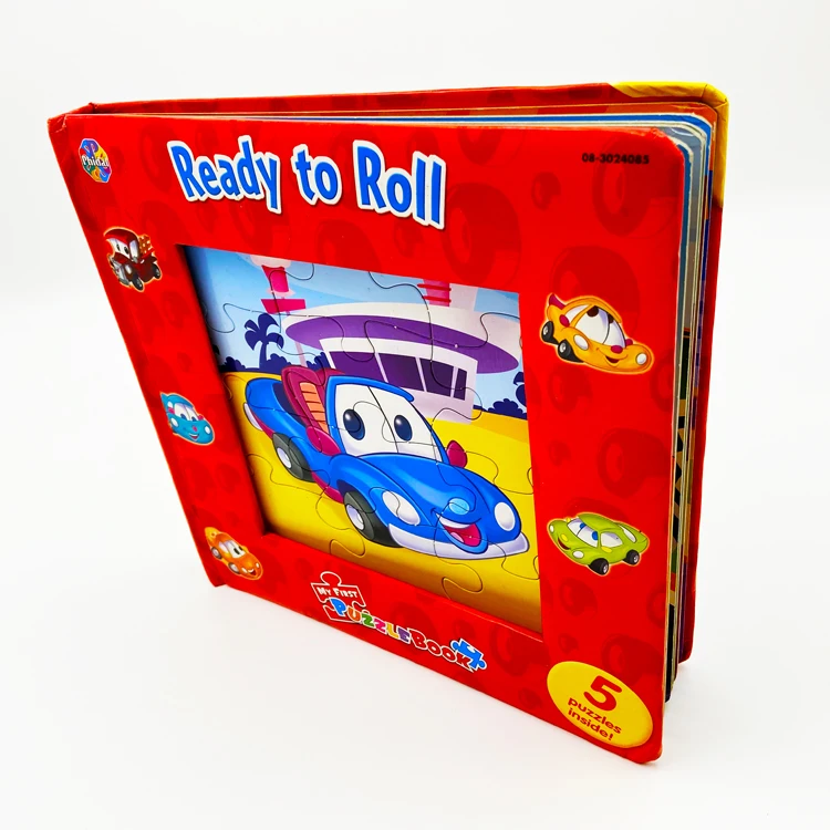 print colorful picture Board Book and 12 Piece Big Jigsaw Puzzle for Preschoolers and Toddlers Ages 2+ Read and Play Puzzle book