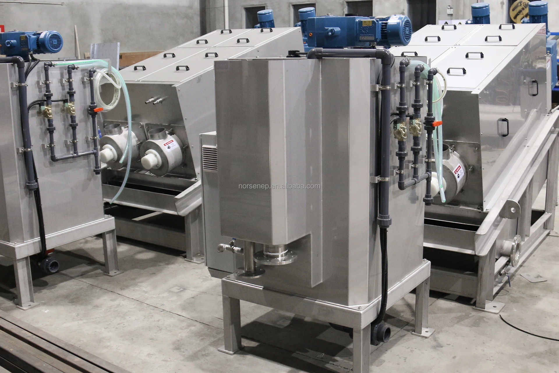 Винтовой пресс для обезвоживания осадка, машина SS304 SS316, многодисковый винтовой пресс для удаления масляного шлама