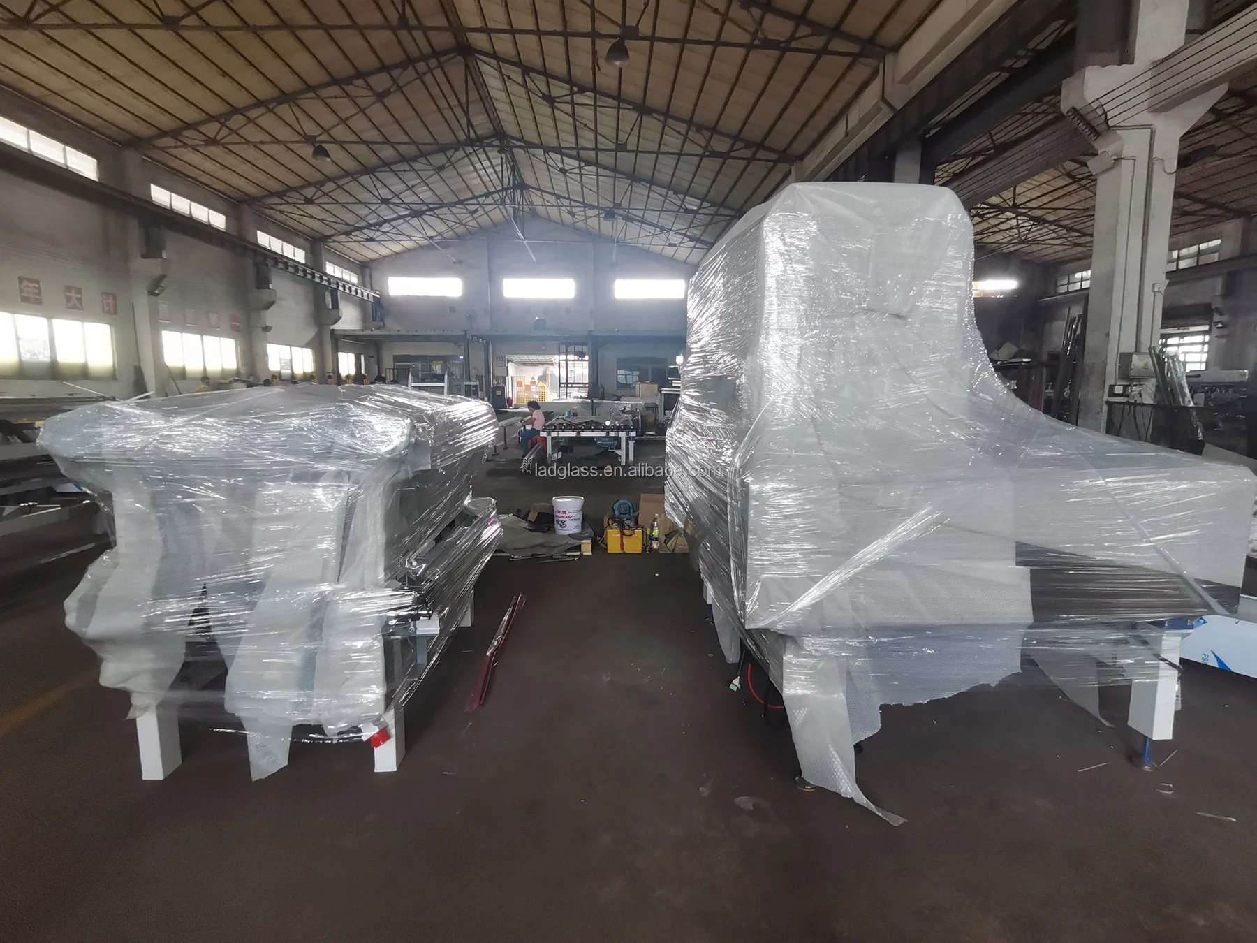 Horizontal Construction Equipment Glass Washing And Drying Machine with Air Knives for Tempered Glass