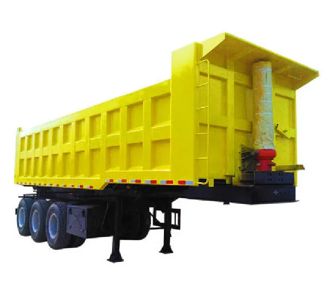 China Most Popular 40 Ton 50 Ton Side Tipper Rear Dumper Semi Trailer 3 Axles Used Dump Truck Trailer Beds Tires For Sale