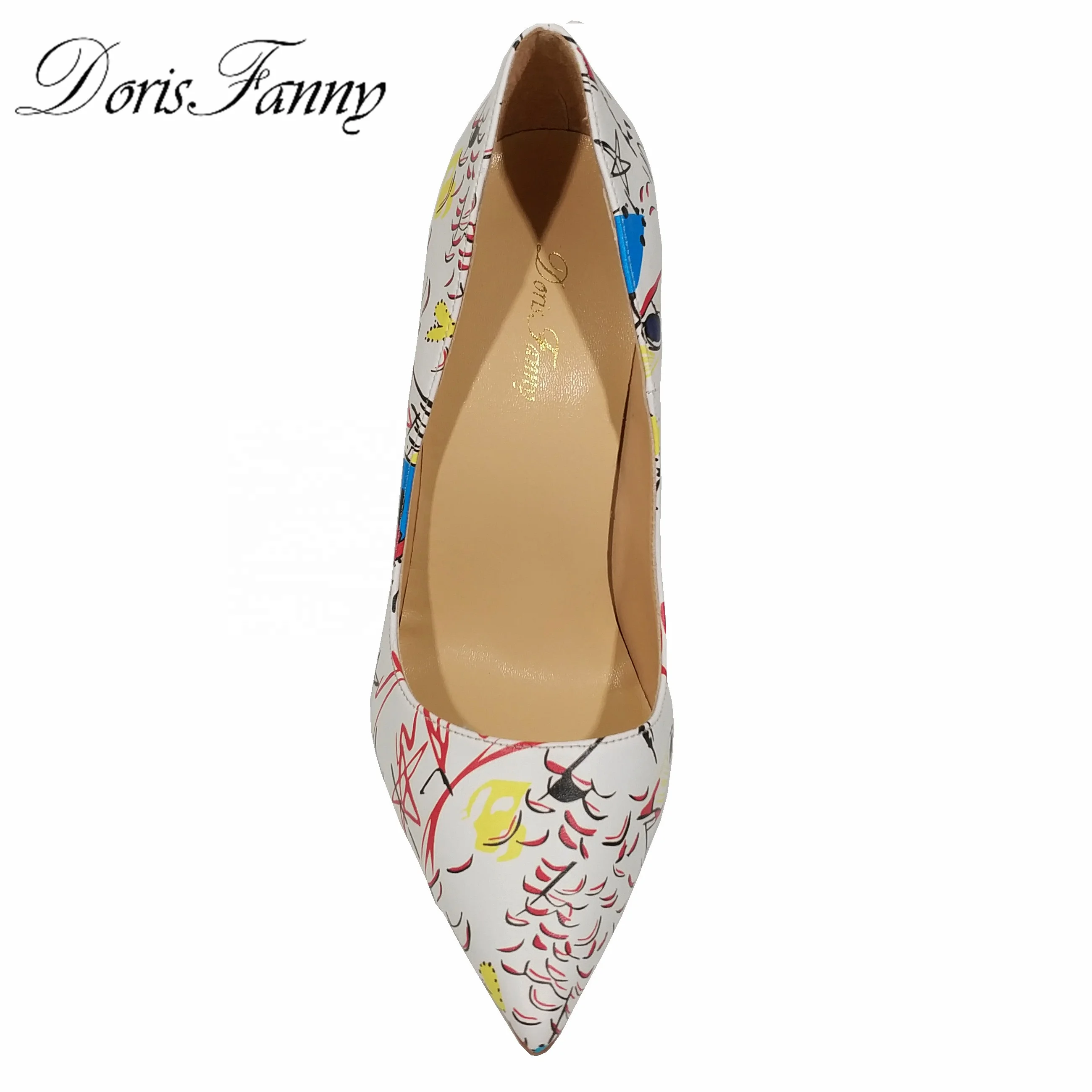 Women pump shoes beautiful sexy 12cm stiletto high heel footwear female pu leather ladies big size dress shoes