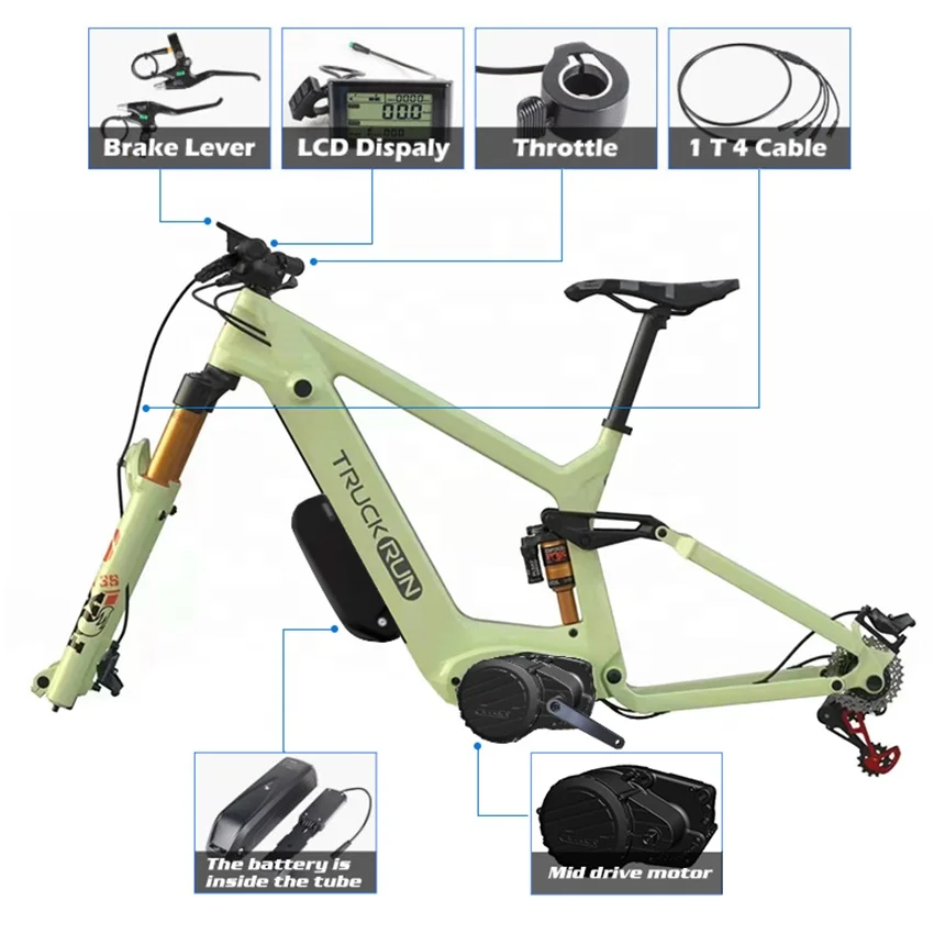 TRUCK RUN M09 Brushless Mid Motors 48v 1000w Electric Bicycle Motor For Electric Bicycle