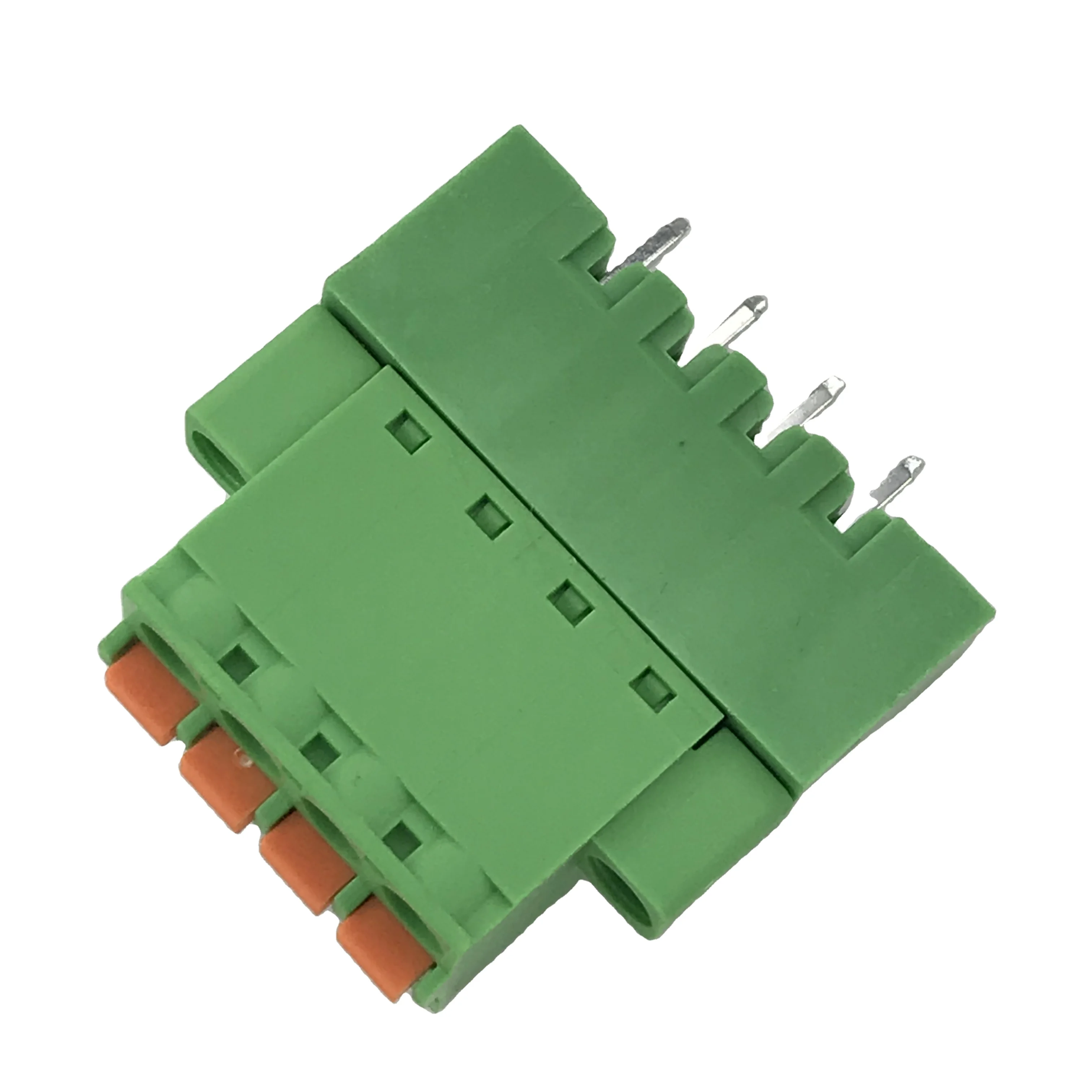 5.08MM pitch push button contact male and female pluggable terminal block with fixed screw