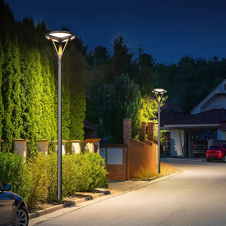 New Design 40W IP65 Aluminum LED Lamp Waterproof Solar Powered Outdoor Lighting Garden Street Patio Landscape DC Power Supply