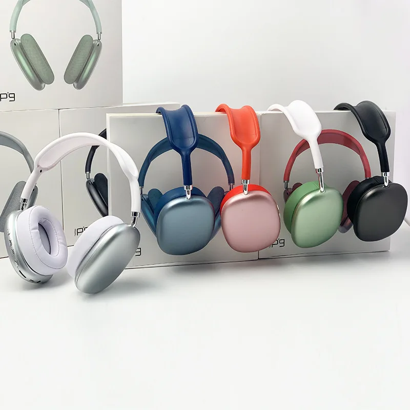 
Hot Selling Stereo Wireless Headphons Air Max P9 Macaron Wireless Headset 