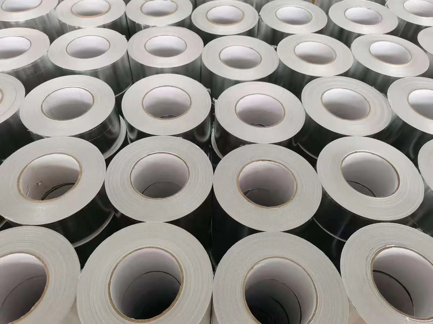 HVAC 48mm  Alu solvent glue Stretch big Reinforced Paper 3way Insulation Skrim Craft FSK Aluminum Foil Tape