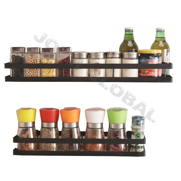 Multi размеры Кухня Посуда настенные полки для хранения и стойки, кухня бутылки специй и jar хранения стойки приправы
