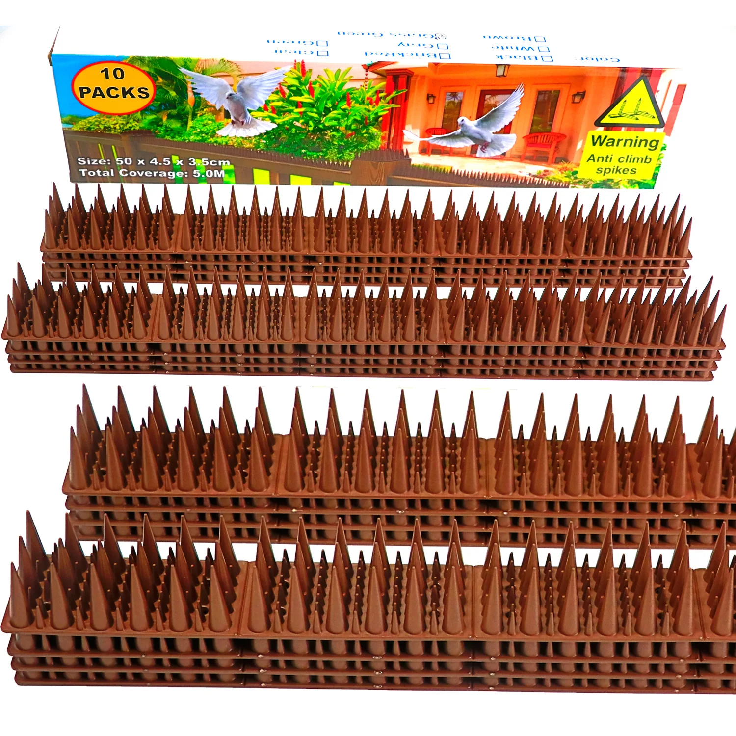 Keeps A Pigeon Away Off Spike Fencing Anti Bird Plastic Spikes Strips