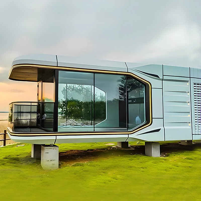 Mobile house Camping Tent Outdoor Hotel prefab Office Pod capsule house Moving Space Capsule House