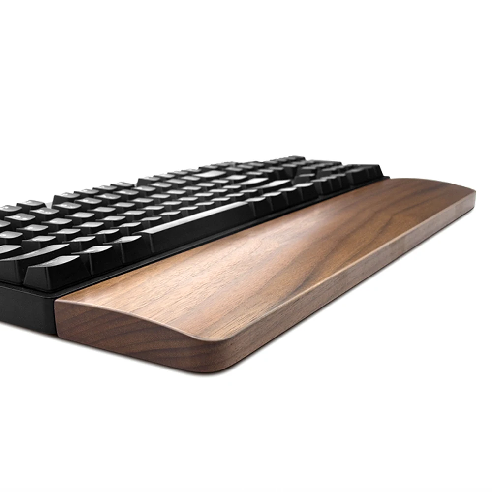 Vaydeer Walnut Wooden Desk Keyboard Wrist Rest Pad keyboard wrist rest for gamer